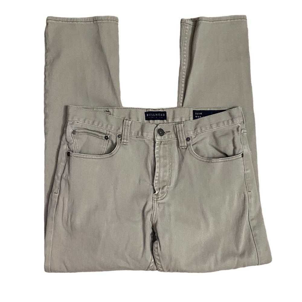 Bullhead Jeans • Khaki Colored • Slim • Men’s Size 33x32